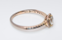 PANDORA 14k Gold Plated Pave Elevated Heart Ring 168421C01 -SIZE 9 purchase