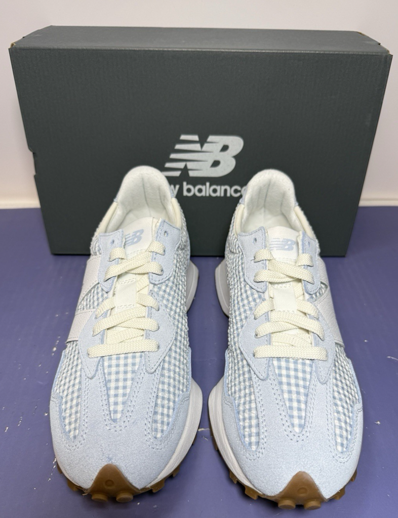 327 New Balance Woman W327910 Blue White 327 Brand New #2