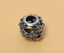 Pandora Openwork Purple Daisy Silver Charm used