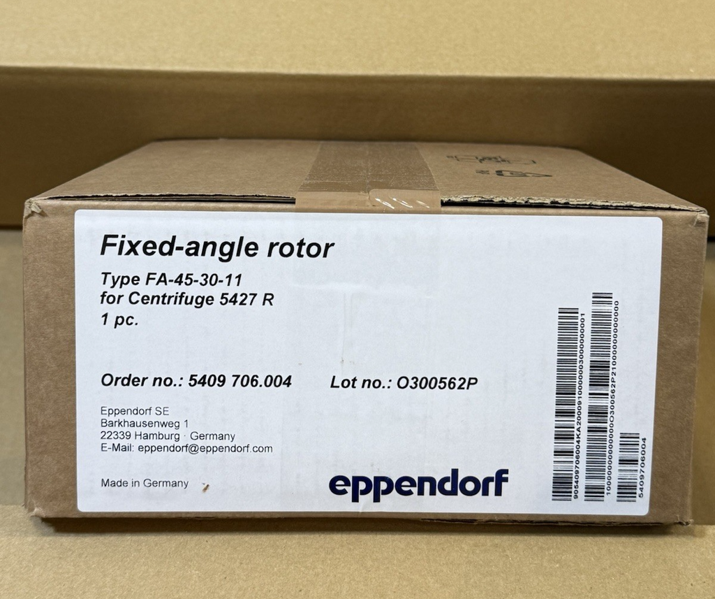 Eppendorf 5427R Refrigerated Centrifuge w/Rotor: FA-45-30-11 -Open Box #2