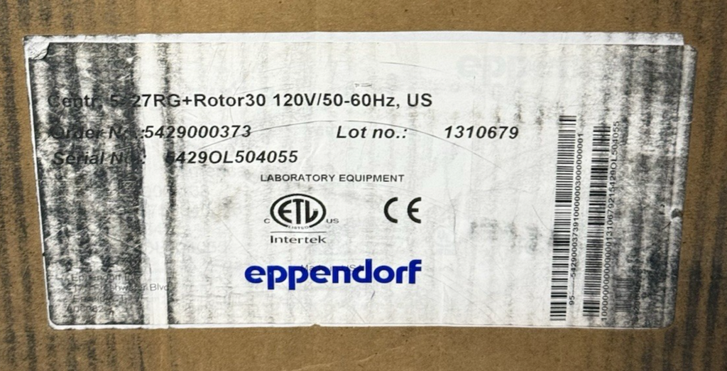 Eppendorf 5427R Refrigerated Centrifuge w/Rotor: FA-45-30-11 -Open Box #5