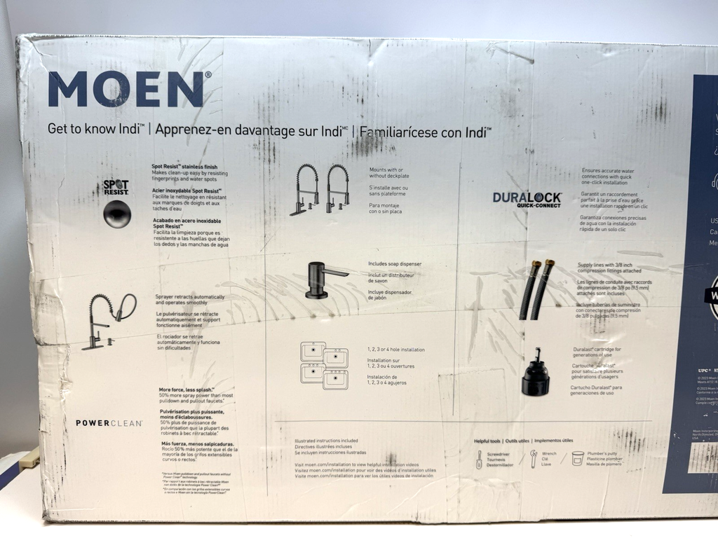 MOEN Gilden 87194SRS Single Handle Pull-Down Sprayer Kitchen Faucet with Reflex #2