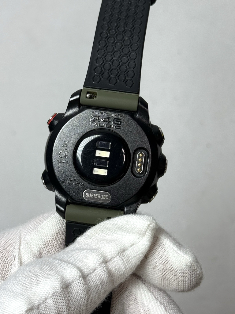 Garmin Forerunner 245 Music (GPS) 30 mm Black Case with Green Band #4