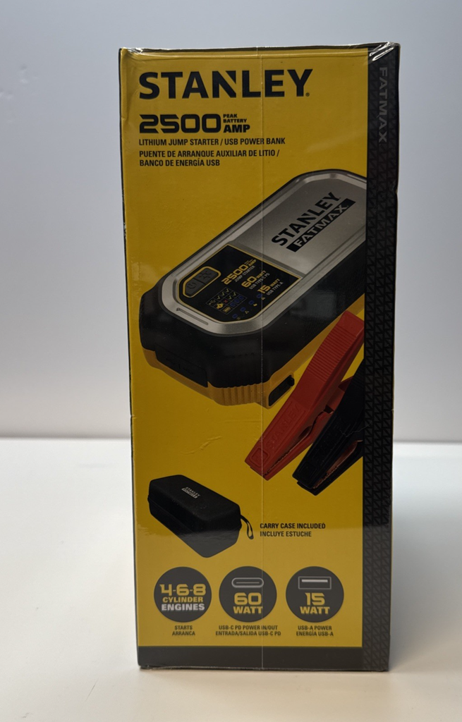 Stanley FatMax 2500 Amp Jump Starter LJ25FC -New Sealed #2