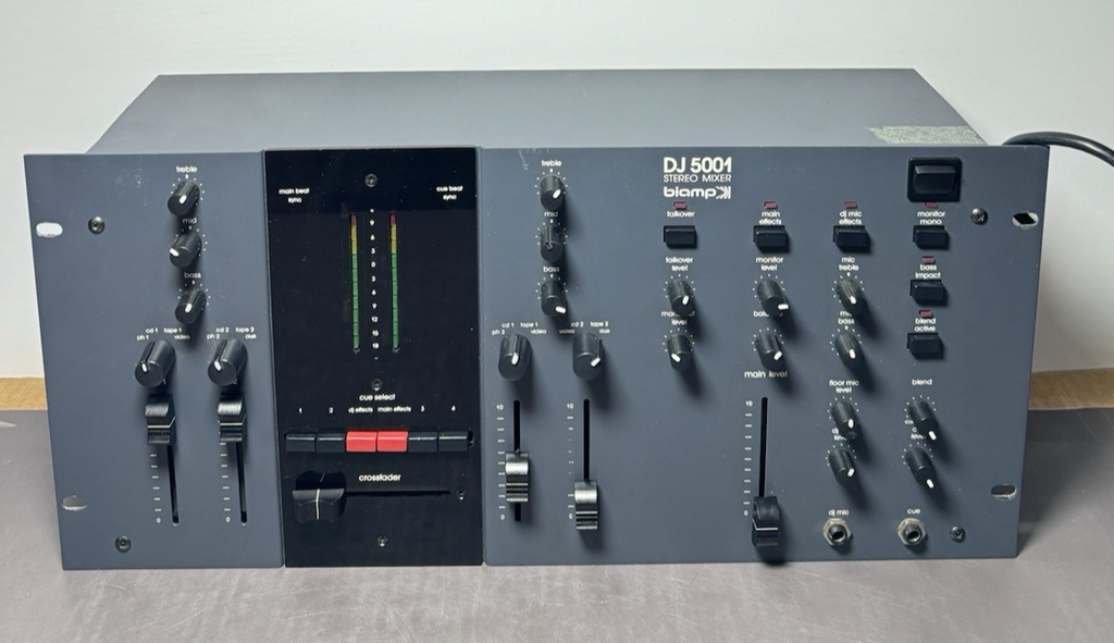 Biamp DJ-5001 Stereo Mixer Rack Mount Vintage DJ Audio Mixer #1