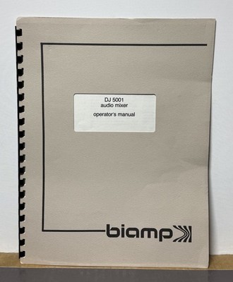Biamp DJ-5001 Stereo Mixer Rack Mount Vintage DJ Audio Mixer #5