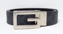 Gucci GG Supreme Reversible Leather Belt 626974 K9GSN Size 80/32 Black used