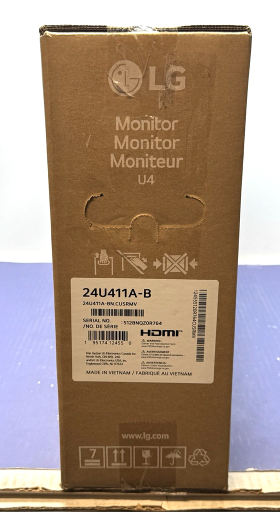 LG 24 inch 120Hz 1ms Computer Monitor 24U411A-B - BRAND NEW #3
