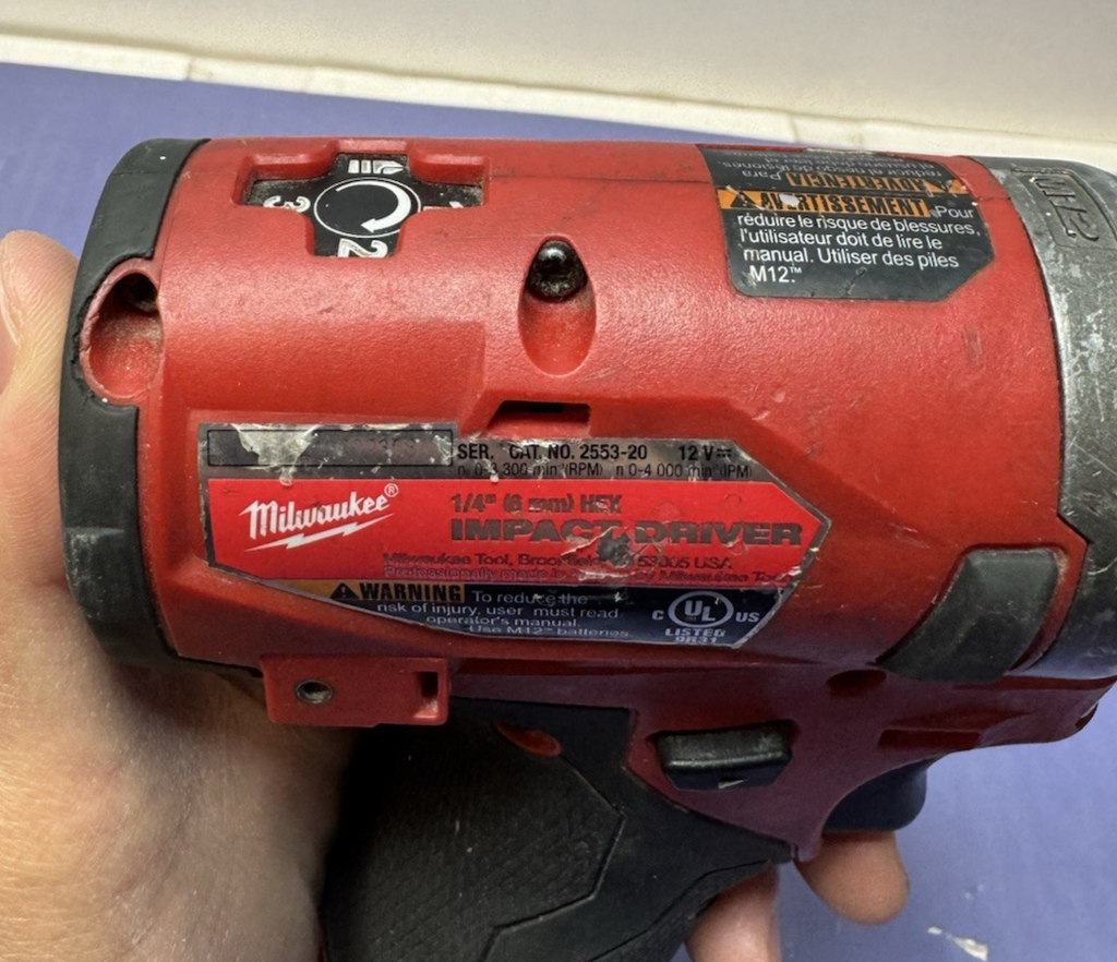 Milwaukee M12 FUEL 2553-20 12V Impact Driver w/Battery & Charger - Preowned #2