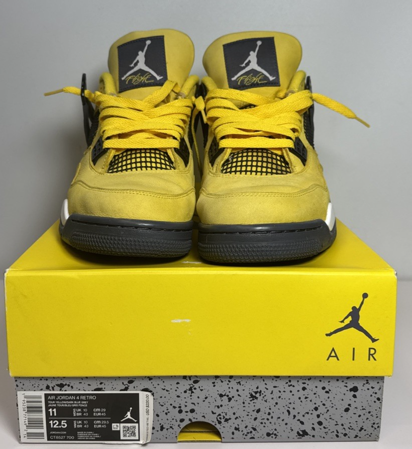 Air Jordan 4 Retro Mid Lightning CT8527-700 Men's US SIZE 11 #1