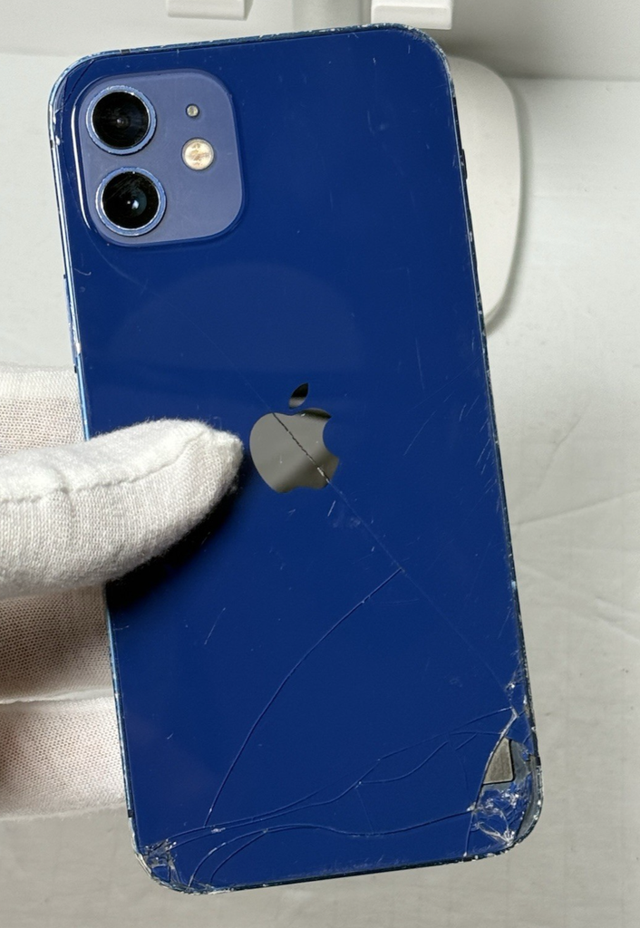 Apple iPhone 12 64GB Blue Unlocked A2172 - *Heavy Wear / Cracked Back* #4