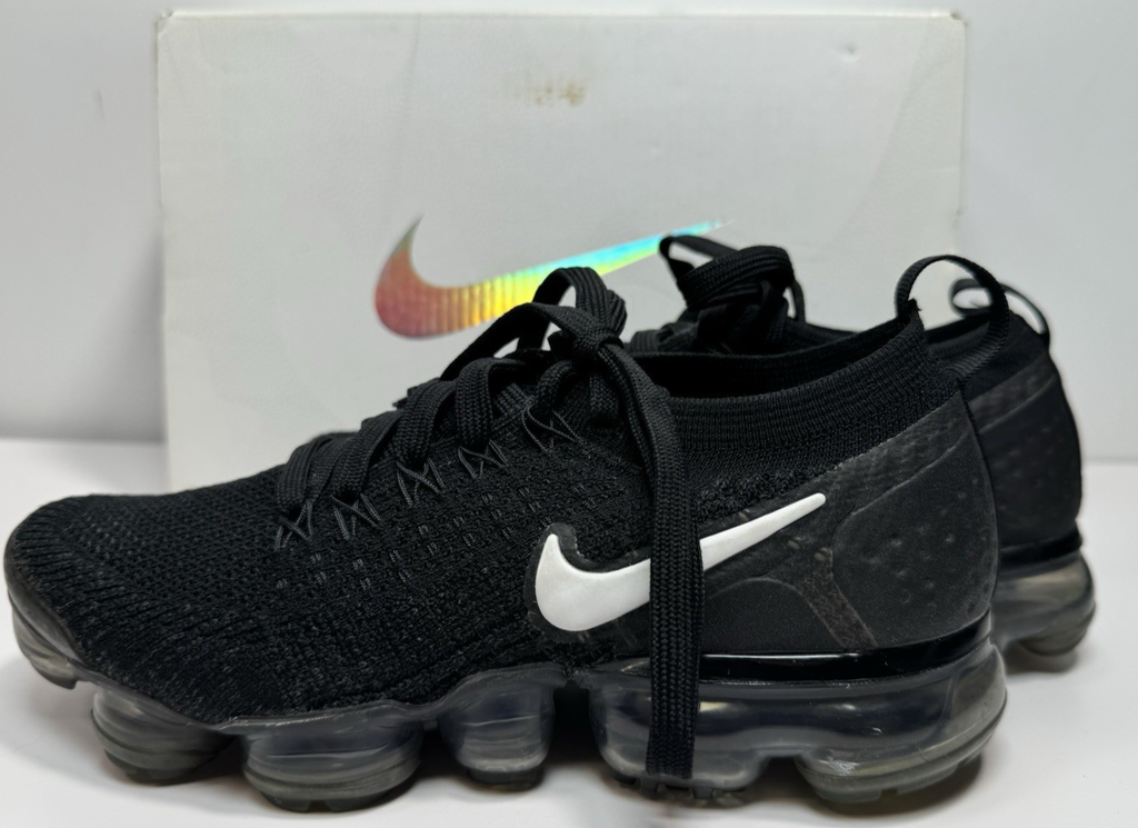 Nike Air 942843-001 VaporMax Flyknit 2  Black White W Size 6 #5