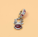 PANDORA Charm Sterling Silver ALE S925 RED NOSE REINDEER MURANO 792330C01 used