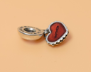 PANDORA S925 ALE Piece of My Heart Mother Dangle Charm with Red Enamel cost
