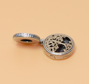 Pandora Charm 2-Tone Family Roots Dangle, 791988CZ, Silver, 14K price