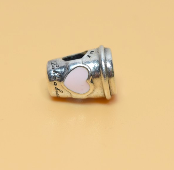 Pandora Silver Charm a Break Coffee Cup Charm 797185EN160 #3