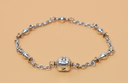 Pandora Sterling Silver Five Station Clip Bracelet 7" ALE 925 used