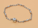 Pandora Sterling Silver Five Station Clip Bracelet 7" ALE 925 price