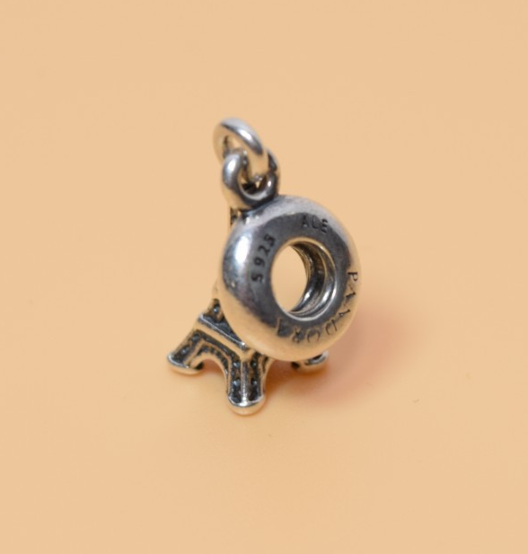 Pandora Sterling Silver Paris France Eiffel Tower Travel Dangle Charm #3