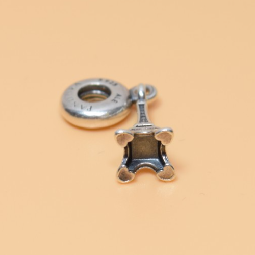 Pandora Sterling Silver Paris France Eiffel Tower Travel Dangle Charm #6