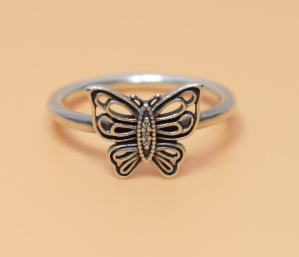 Pandora “Love Takes Flight” Butterfly Ring 56 US 7.5 - 190901CZ #6