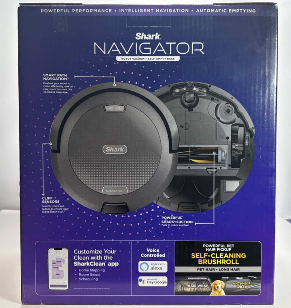 New Shark Navigator Robot Vacuum + Self-Empty Base RV2120AE #2