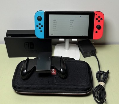 Nintendo Switch Video Game Console HAC-001(-01) Red/Blue Great Preowned
