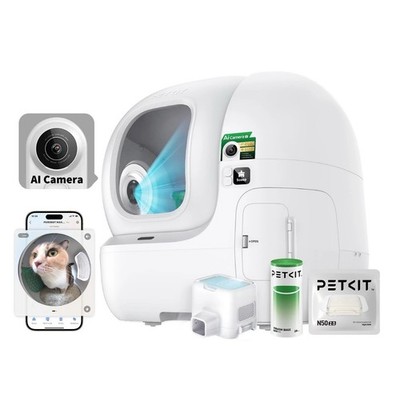 PETKIT 2025 PUROBOT MAX PRO AI CAMERA SELF CLEANING CAT LITTER 210° WIDE ANGLE