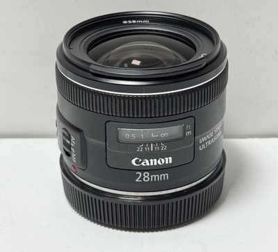 Canon EF 28mm f/2.8 IS USM Lens Made in Japan
