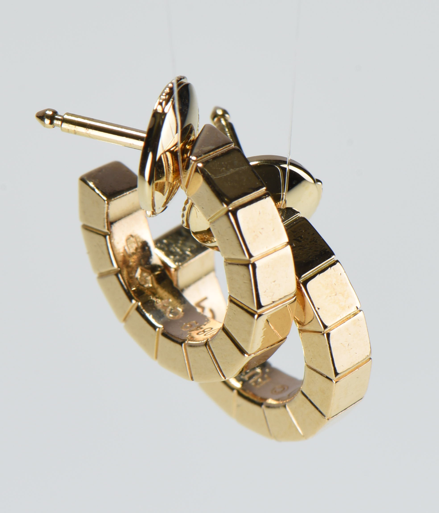 Cartier Lanières Earrings 18Kt Gold B8023100 – Full Set w/ Box & Service Docs