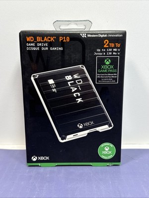 Western Digital WD Black P10 2TB, External, 2.5 in (WDBA2W0020BBKWESN) Xbox One