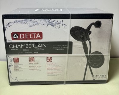 Delta Chamberlain Shower & Single Handle Faucet - Matte Black 142747-BL