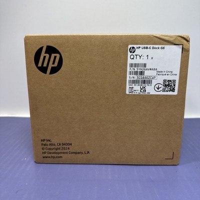HP USB-C Dock G5 Dock HDMI DP 4K 5YH26AV#ABA: Brand New Sealed