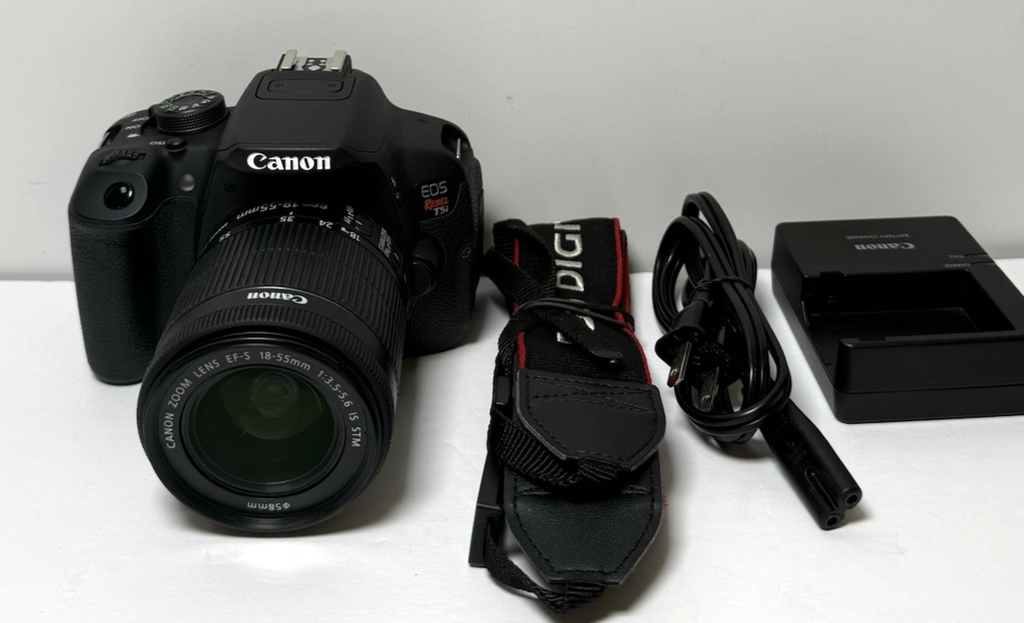 Canon EOS Rebel T5i with EF-S 18-55mm Lens+ Charger, battery, strap
