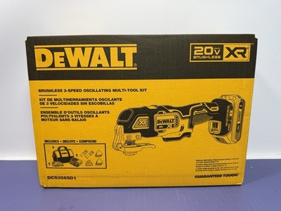 DEWALT DCS356SD1 MAX XR 20V Oscillating Tool Kit with sanding attachments