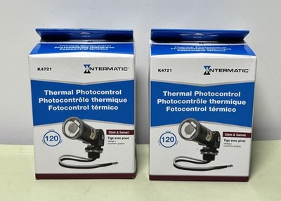 Set of 2 Intermatic Dusk to Dawn Light Control Stem/Swivel Mount Photocontrol
