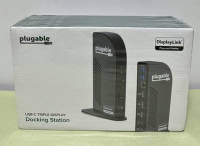 Plugable USB Type-C Triple Display Docking Station - New-Sealed