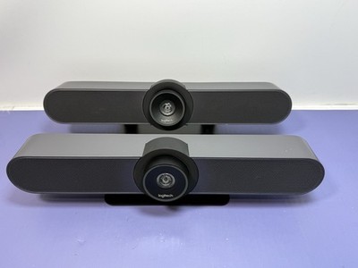 2 x Logitech MeetUp V-R0007 Black Bluetooth Speaker 5x HD Zoom Conferencing