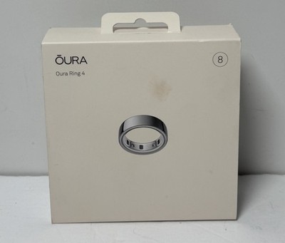 Oura Ring 4 Smart Ring Size 8 Activity Tracker, 4th Gen. Silver