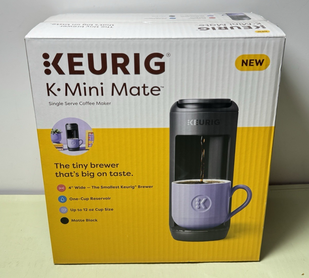 Keurig K-Mini Mate Single Serve K-Cup Coffee MakerBrews up to 12 oz -Matte Black