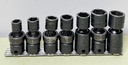 [12422-1] Snap-On 207IPFM 7 Piece 3/8"Dr 6Pt Metric Shallow Impact Swivel Socket Set