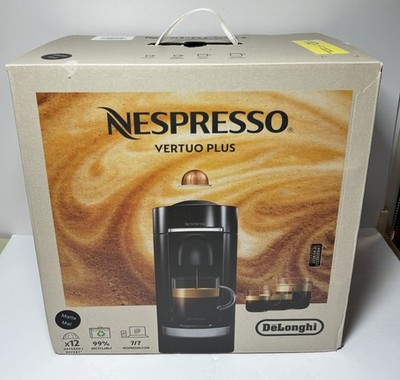 Nespresso Vertuo Plus Coffee & Espresso Single-Serve Machine, 120V Black Matt