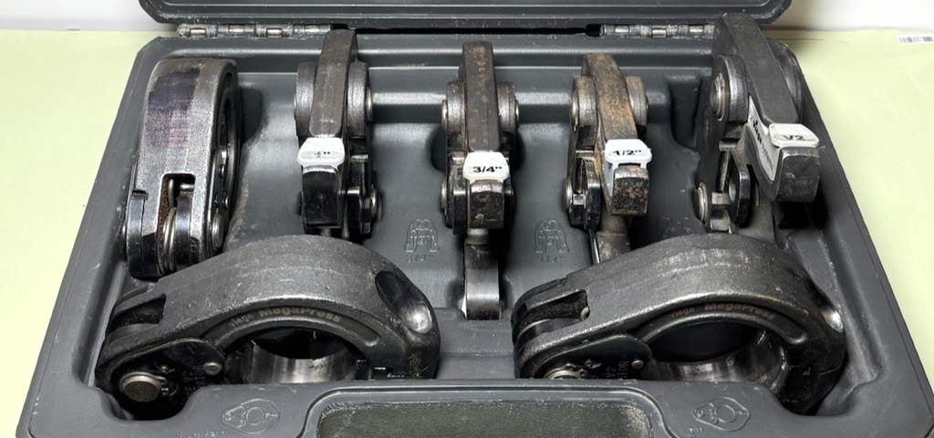 RIDGID 48553 MegaPress Jaws & Rings Kit, 1/2" to 2"-Complete Bundle