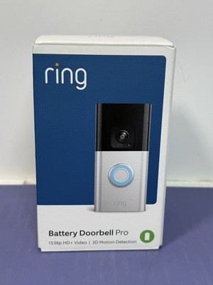 Ring Battery Doorbell Pro - 1536p HD+ 3D Motion - Satin Nickel