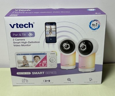 Vtech UM5766- Pan & Tilt  Smart HD 2 Camera + Video Monitor- Brand New