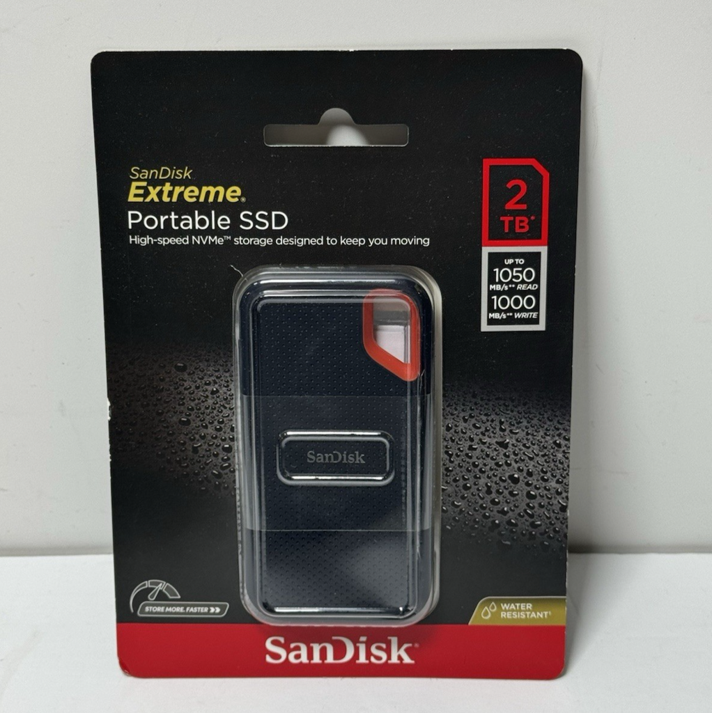 SanDisk Extreme 2TB Portable External SSD-Brand New Sealed
