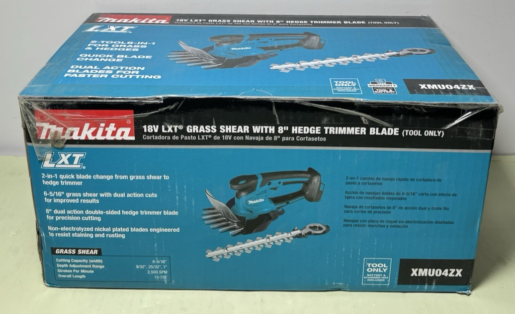 Makita XMU04ZX 18V LXT Li-Ion Grass Shear w/ Hedge Trimmer Blade (Tool Only) New