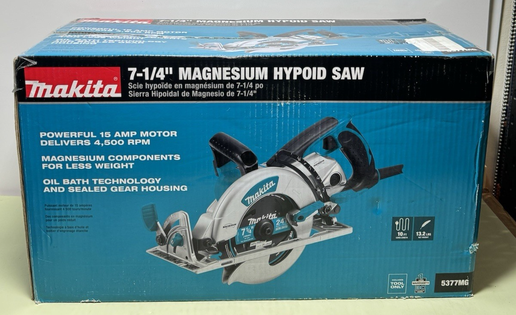 Makita 5377MG 7-1/4 In. Corded Magnesium Hypoid Saw - New Sealed