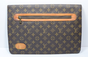 [11268-1] Louis Vuitton Vintage 80s Monogram Document Folding Laptop Portfolio