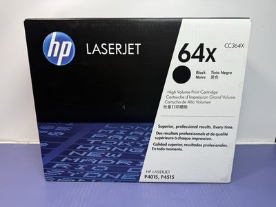 Genuine HP 64X (CC364X) Black High Yield Original LaserJet Toner MFD 08/22/2025